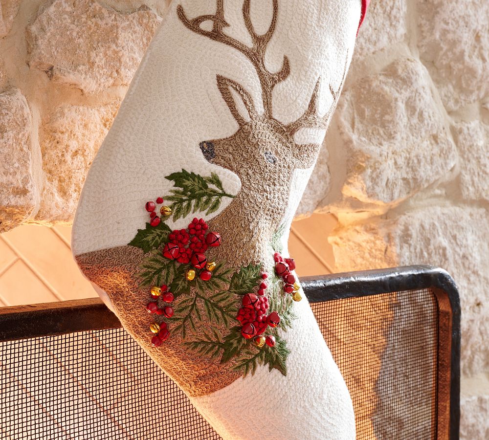 Holiday Icons Crewel Stockings