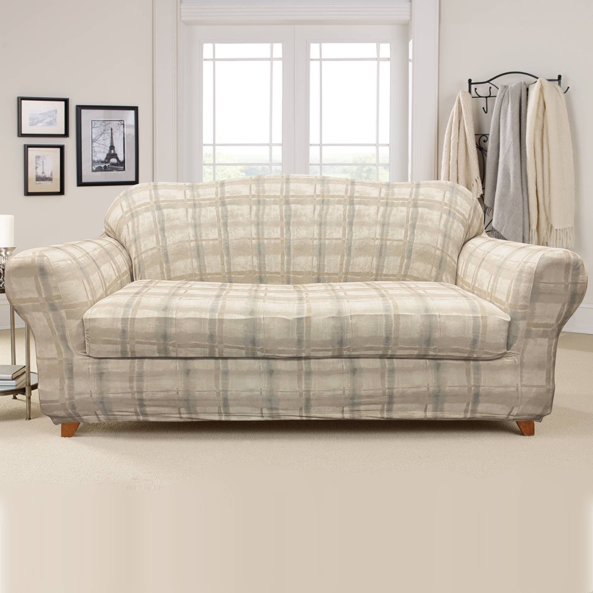 2pc Stretch Arno Sofa Slipcovers �?Sure Fit