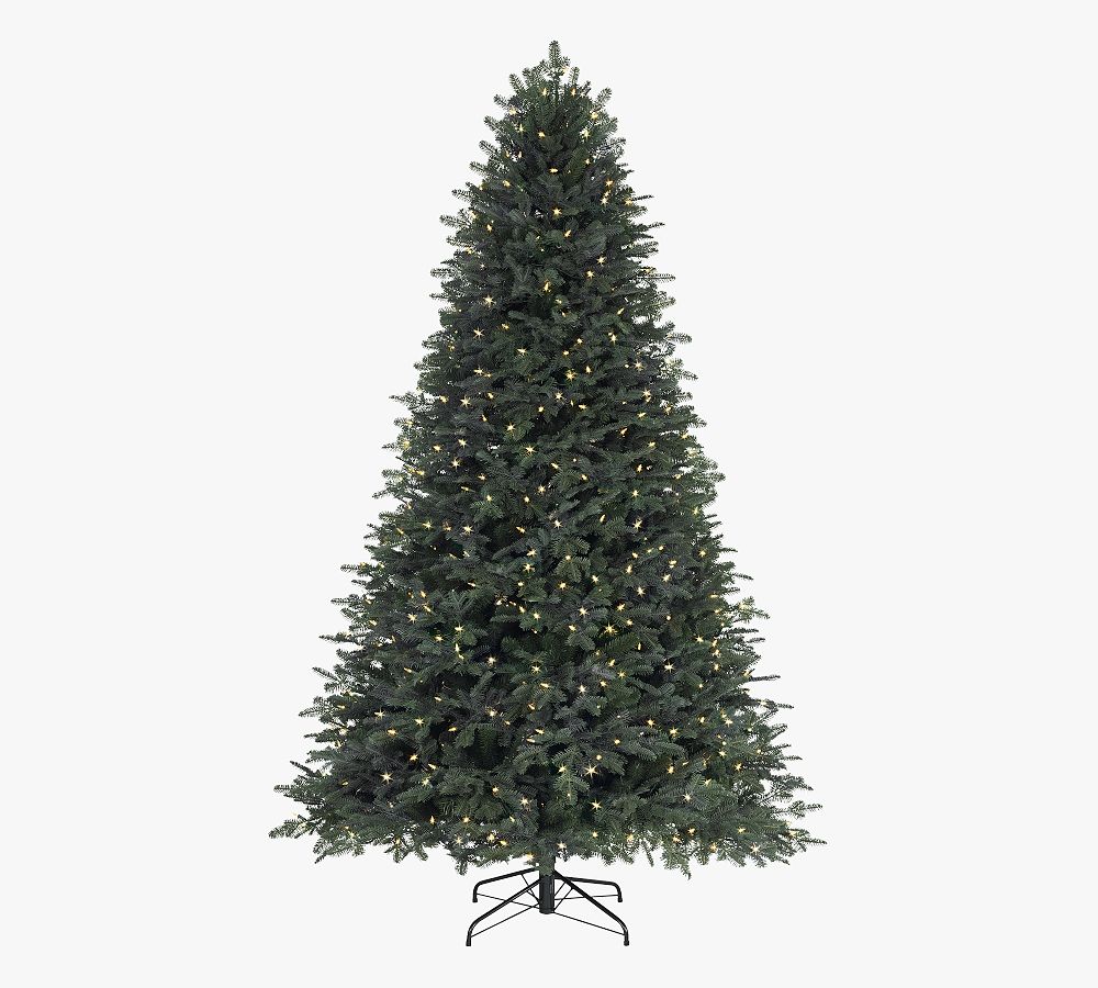 Lit Grand Fir Faux Christmas Tree