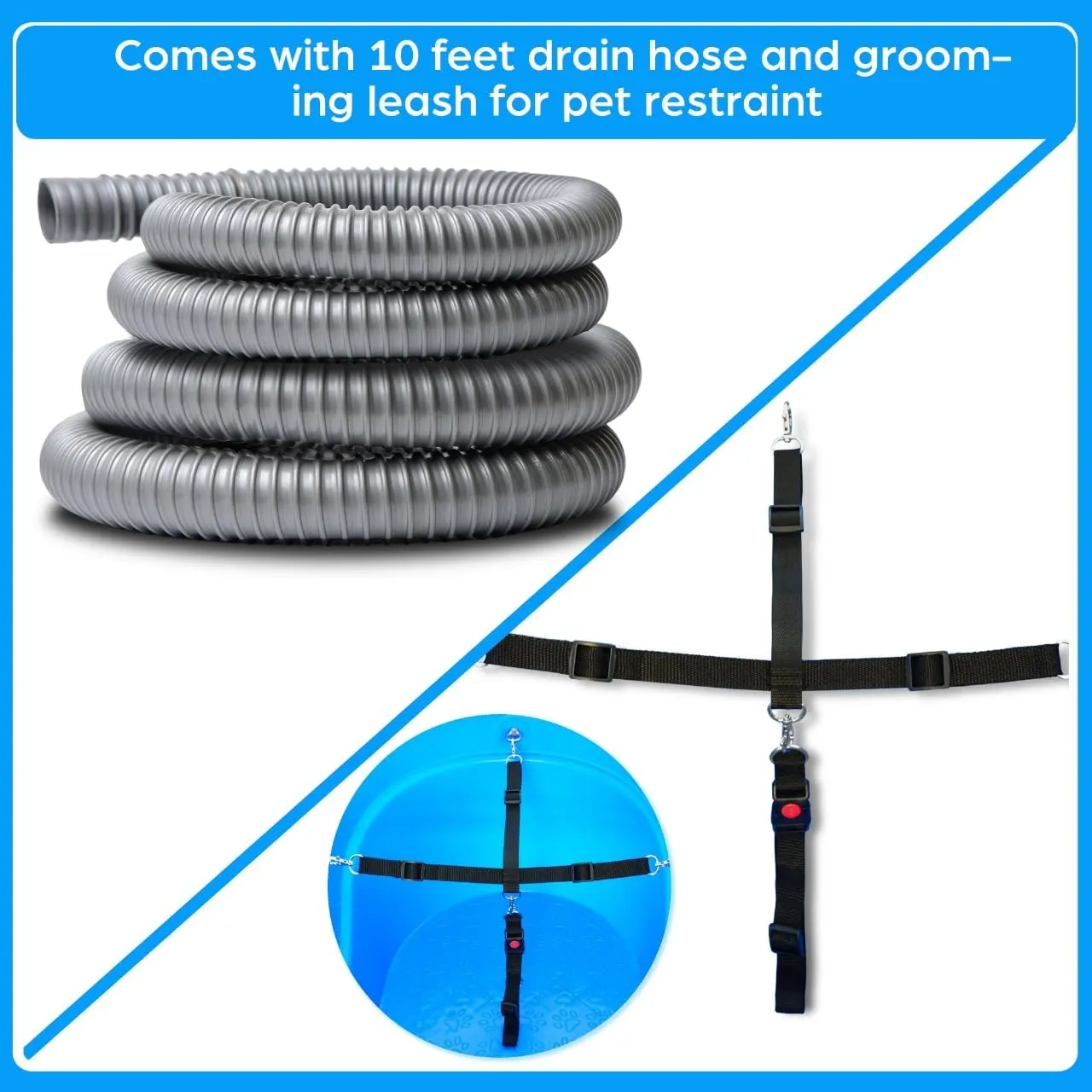 SHELANDY 45 Pet Grooming Bathtub Dog Wash Station