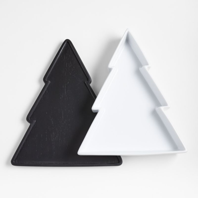 Oven-to-Table Holiday Tree Casserole Dish with Wood Trivet