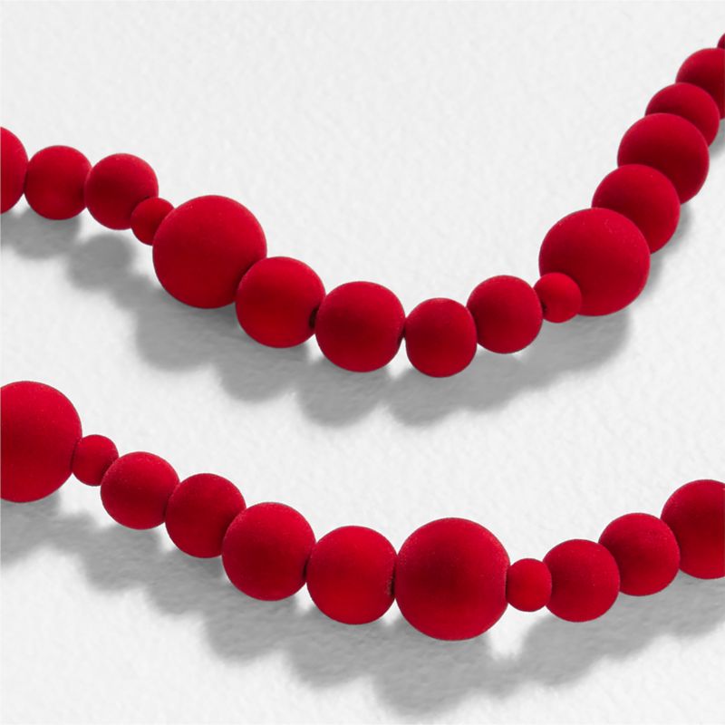 Red Velvet Christmas Garland