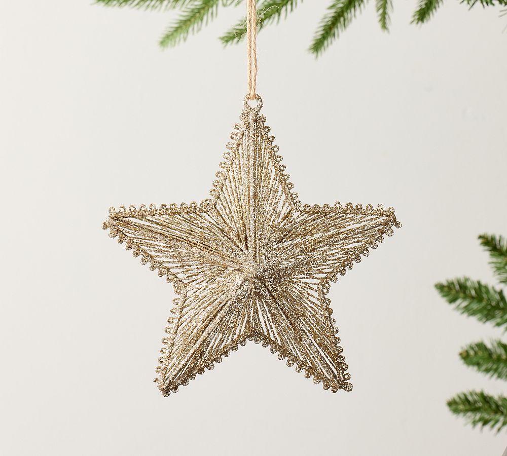 Sparkly Gold Star Ornament