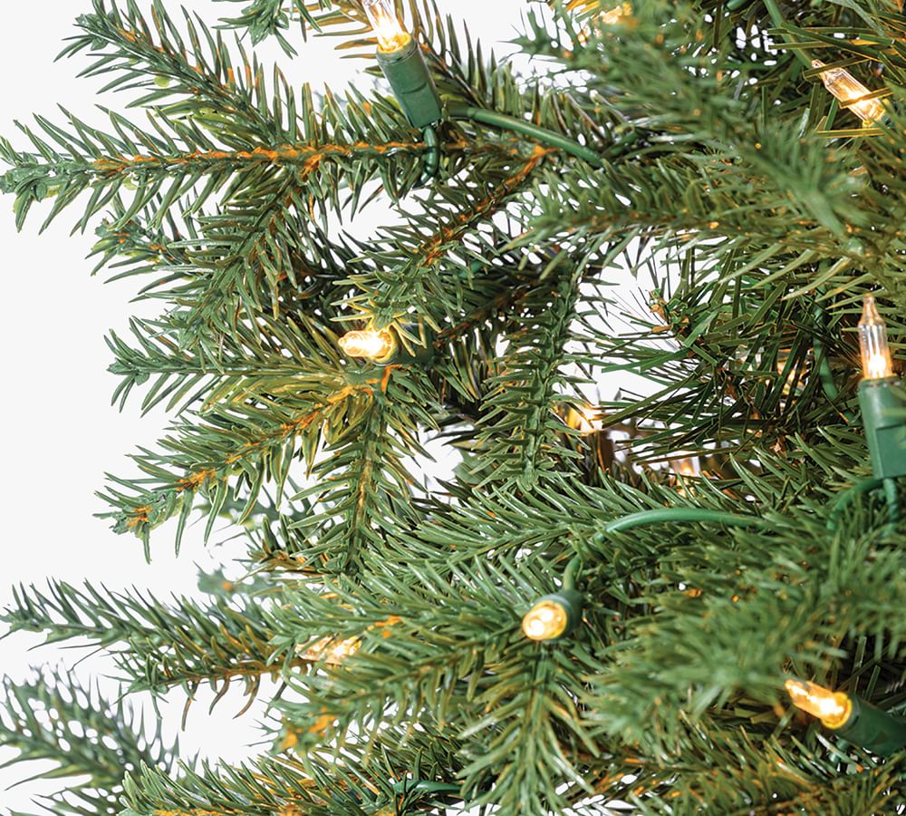 Lit Narrow Jackson Pine Faux Christmas Trees​
