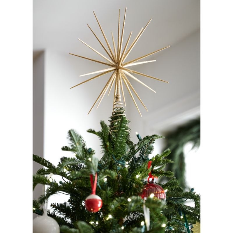 Glitter Gold 3D Star Christmas Tree Topper