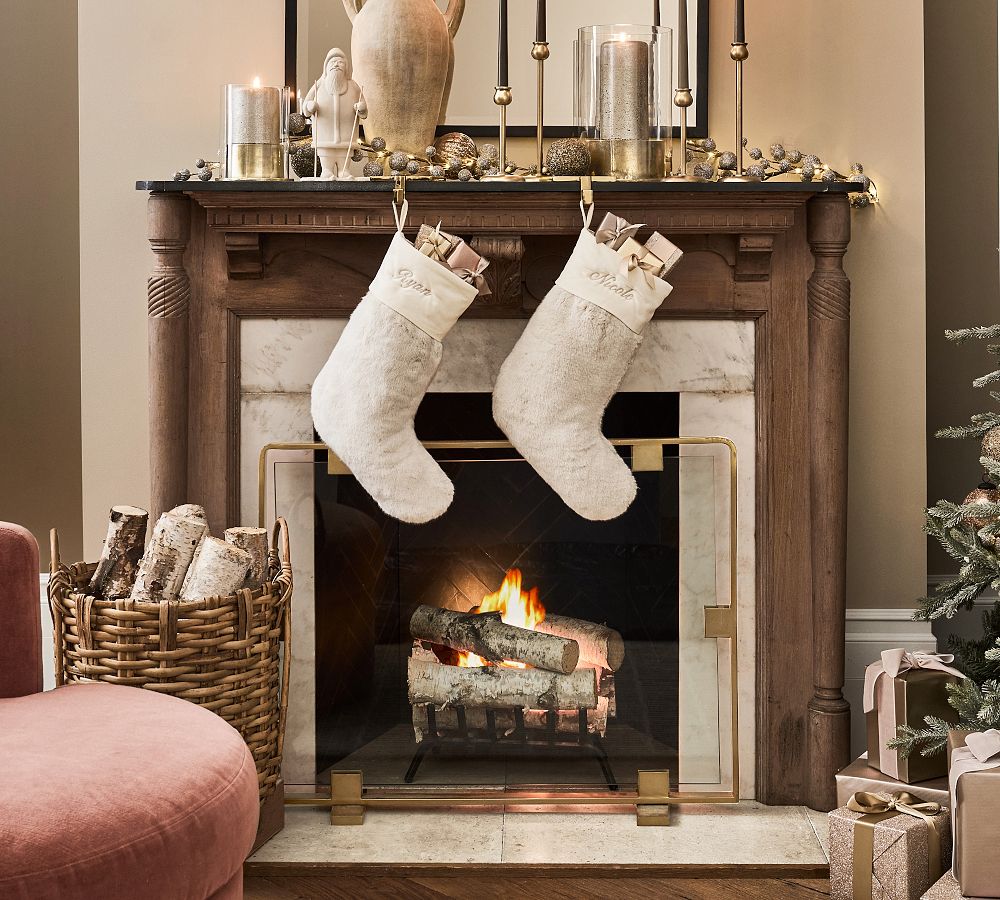 Faux Fur Alpaca Stocking