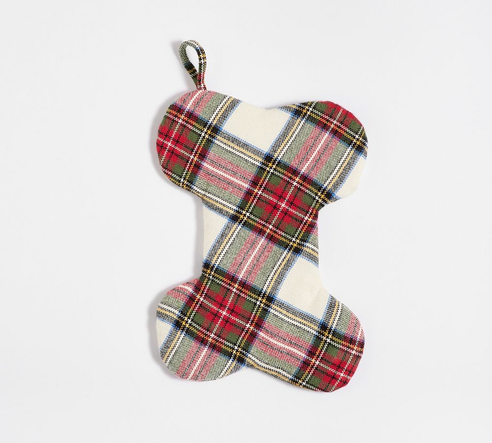 Stewart Plaid Bone Pet Stocking