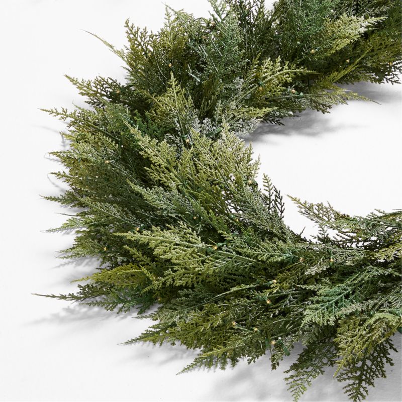 Faux Hemlock Pine Pre-Lit LED Real Touch Christmas Garland 6'