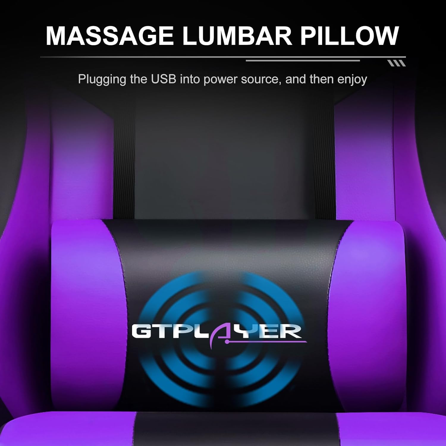 GTPLAYER Gaming Chair, Computer Chair with Footrest and Lumbar Support, Height Adjustable Game Chair with 360 -Swivel Seat and Headrest and for Office or Gaming (White)