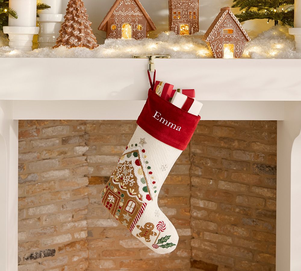 Holiday Icons Crewel Stockings