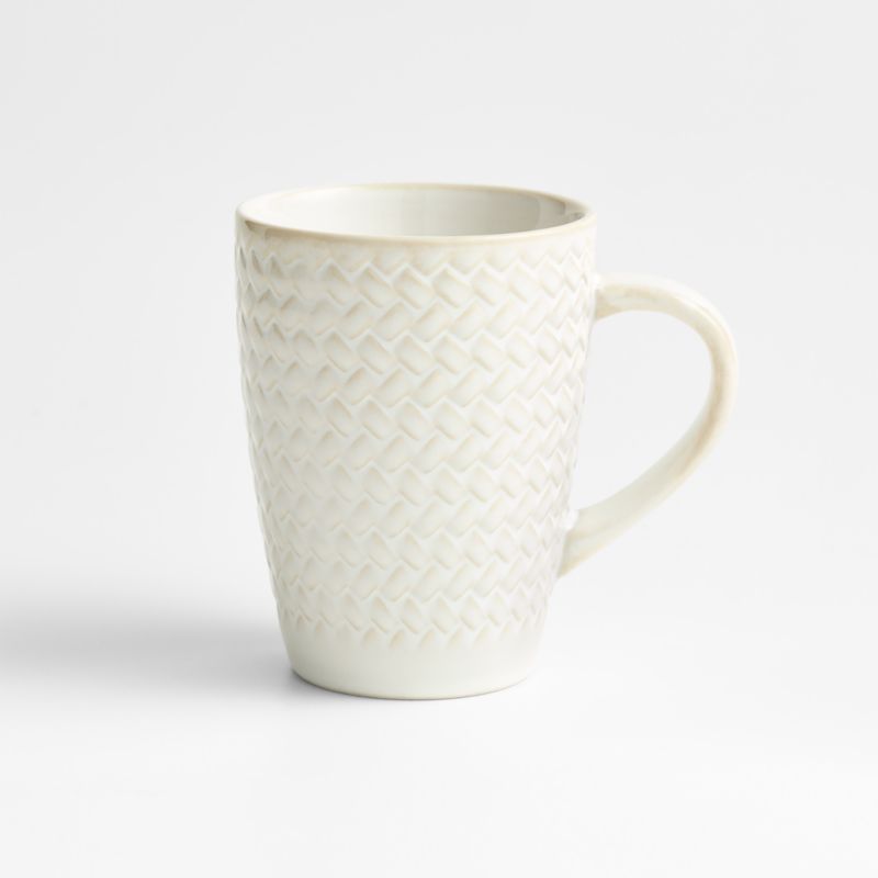 Winter Pinecone White 12-oz. Stoneware Mug