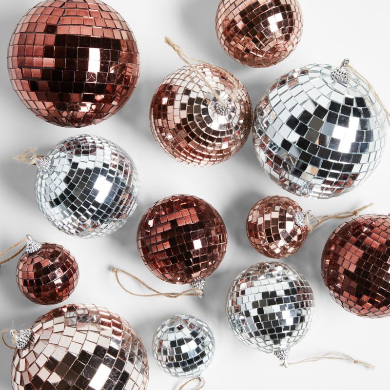 Stevey Disco Ball Christmas Tree Ornaments by Leanne Ford, Set of 12