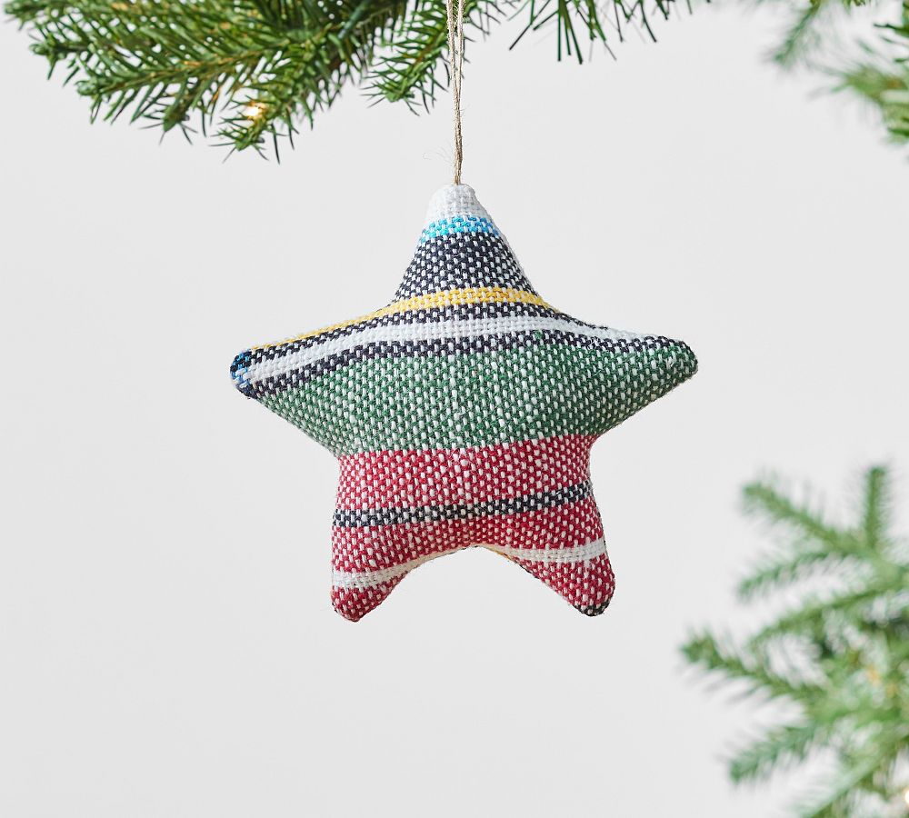 Stewart Plaid Star Ornament