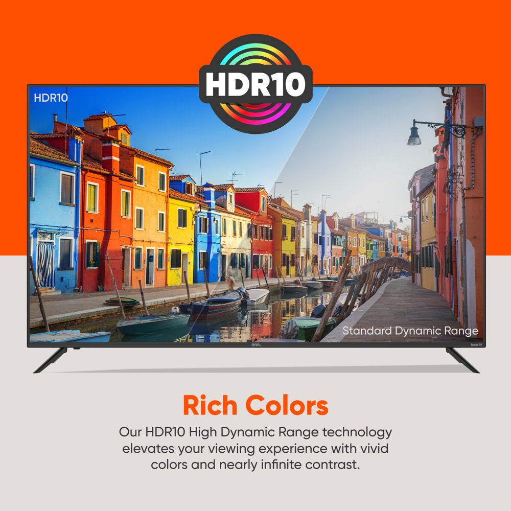 50-Inch 4K UHD LED Roku Smart TV with HDR