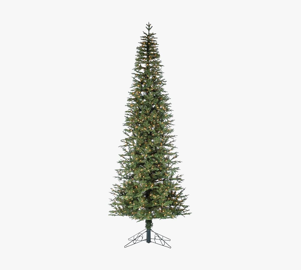 Lit Narrow Jackson Pine Faux Christmas Trees​