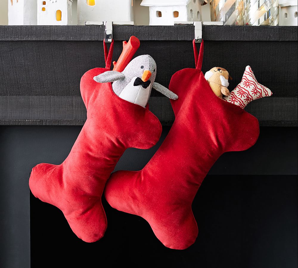 Classic Velvet Bone Pet Stocking