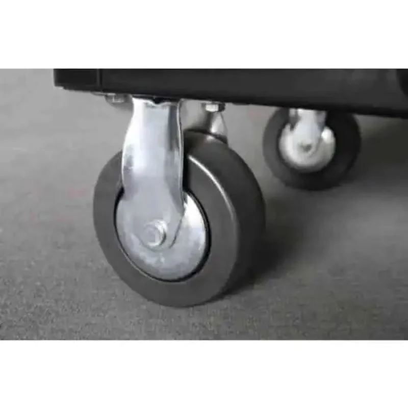 Husky 41 in. W x 24.5 in D Standard Duty 16-Drawer Combination Rolling Tool Chest and Top Tool Cabinet Set in Gloss Black