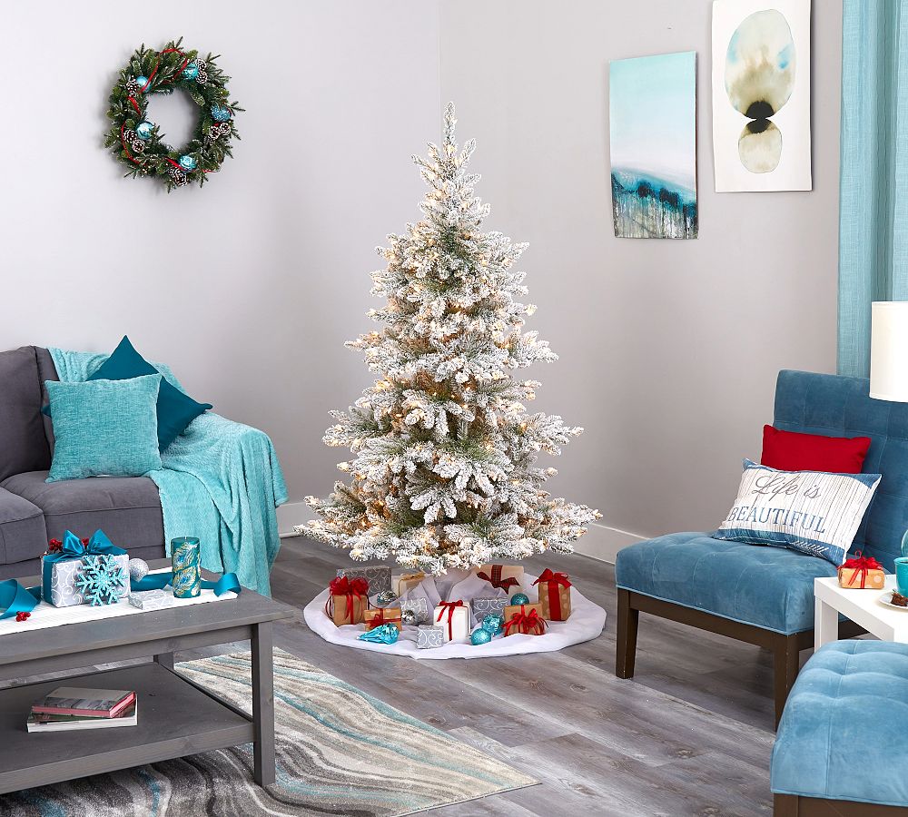 Faux Lit West Virginia Spruce Tree