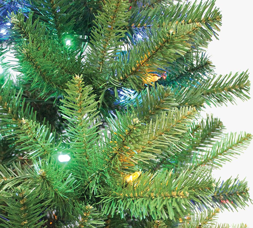 Lit LED Ozark Pine Faux Christmas Tree - 7 Ft.