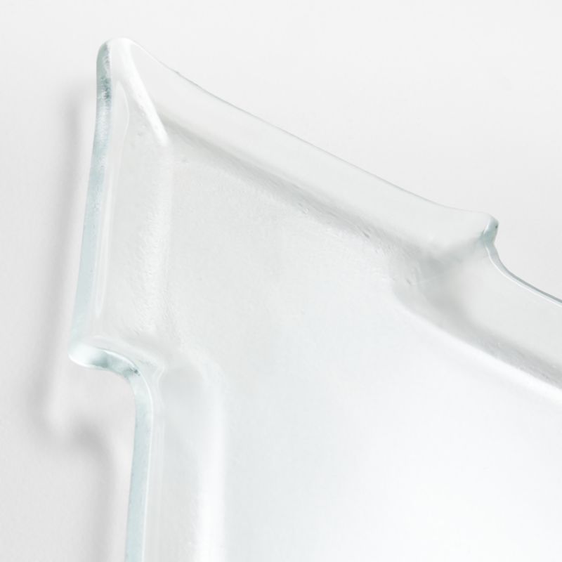 Hammered Glass Tree Platter