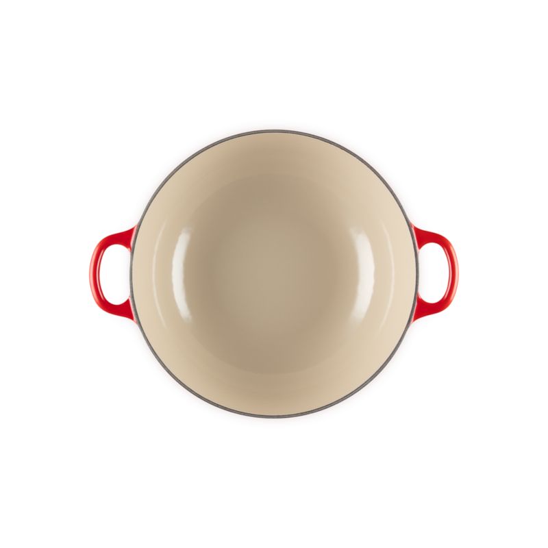 Le Creuset ® Traditional Holly Cerise 4.5-Qt. Round Dutch Oven with Gold Knob