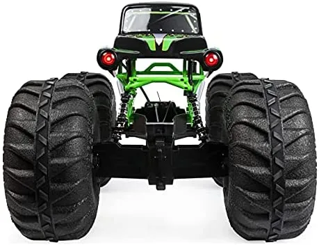 Monster Jam, Official Mega Grave Digger All-Terrain Remote Control Monster Truck with Lights