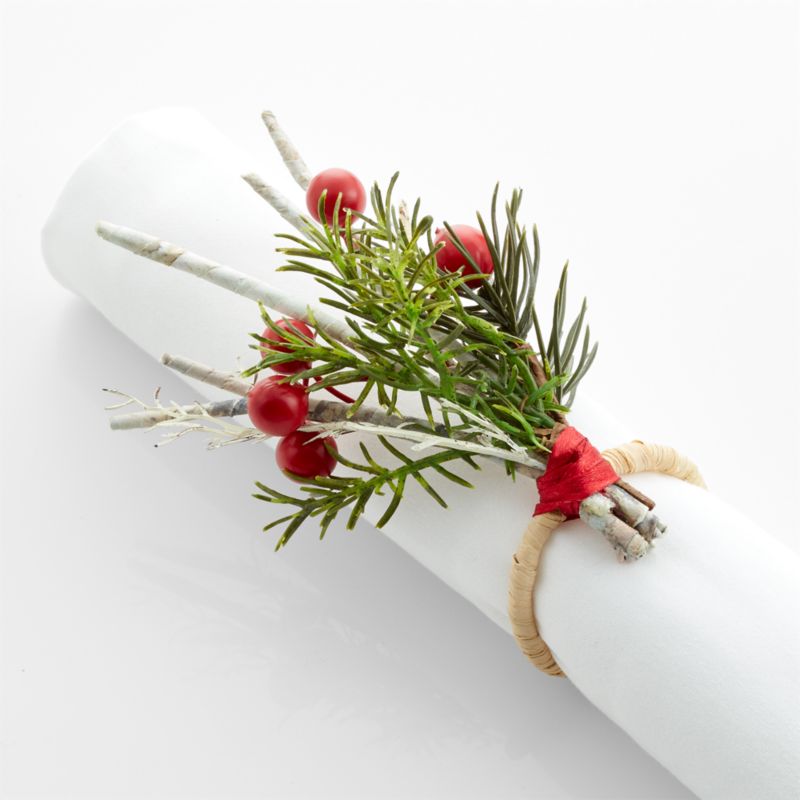 Holiday Twig Berry Napkin Ring