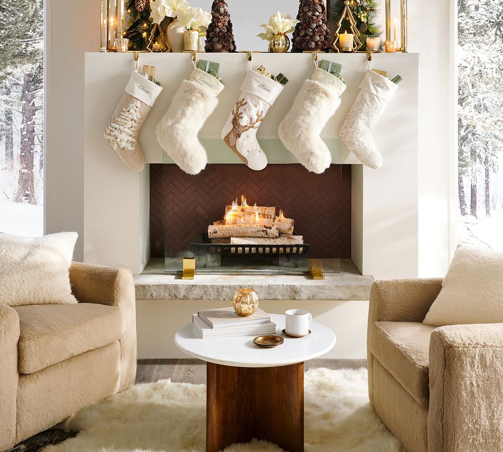 Embellished Velvet Stockings