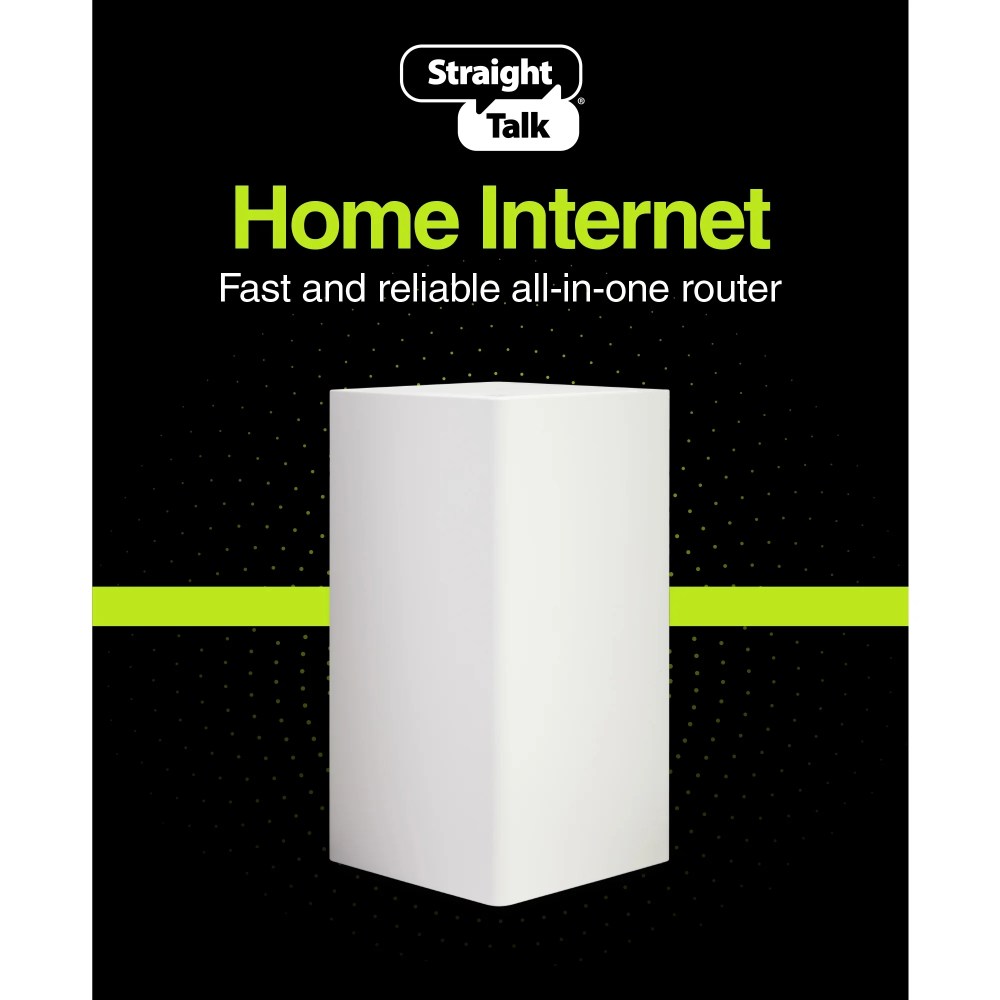 Straight Talk Home Internet Router, 5G-LTE, White �C Home Internet Prepaid
