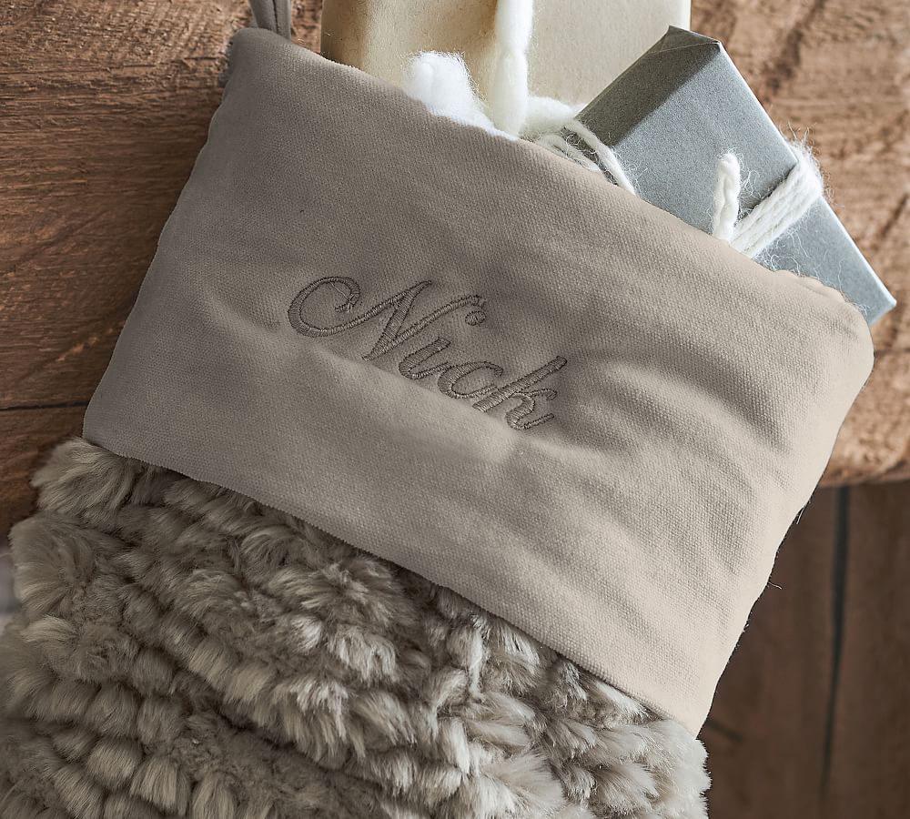 Honeycomb Faux Fur Stockings