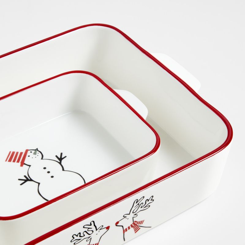 Joan Anderson Arctic Friends Baking Dishes, Set of 2