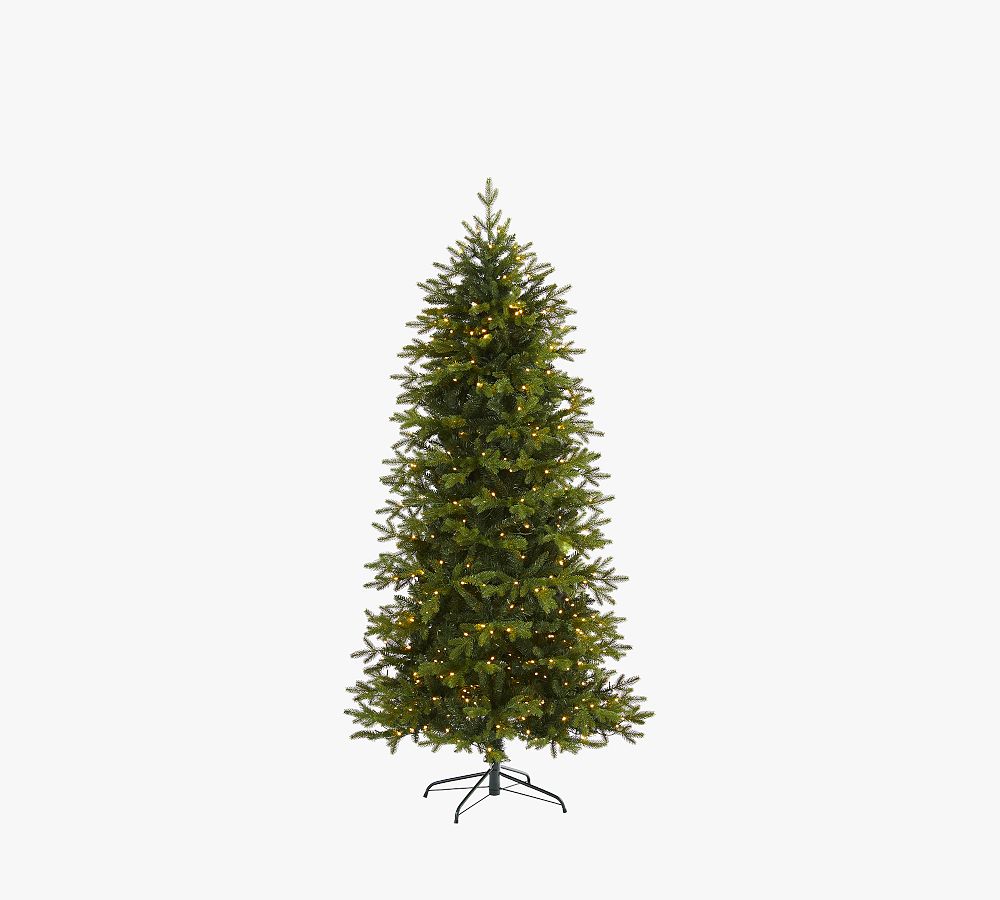 Lit Belgium Fir Artificial Christmas Tree