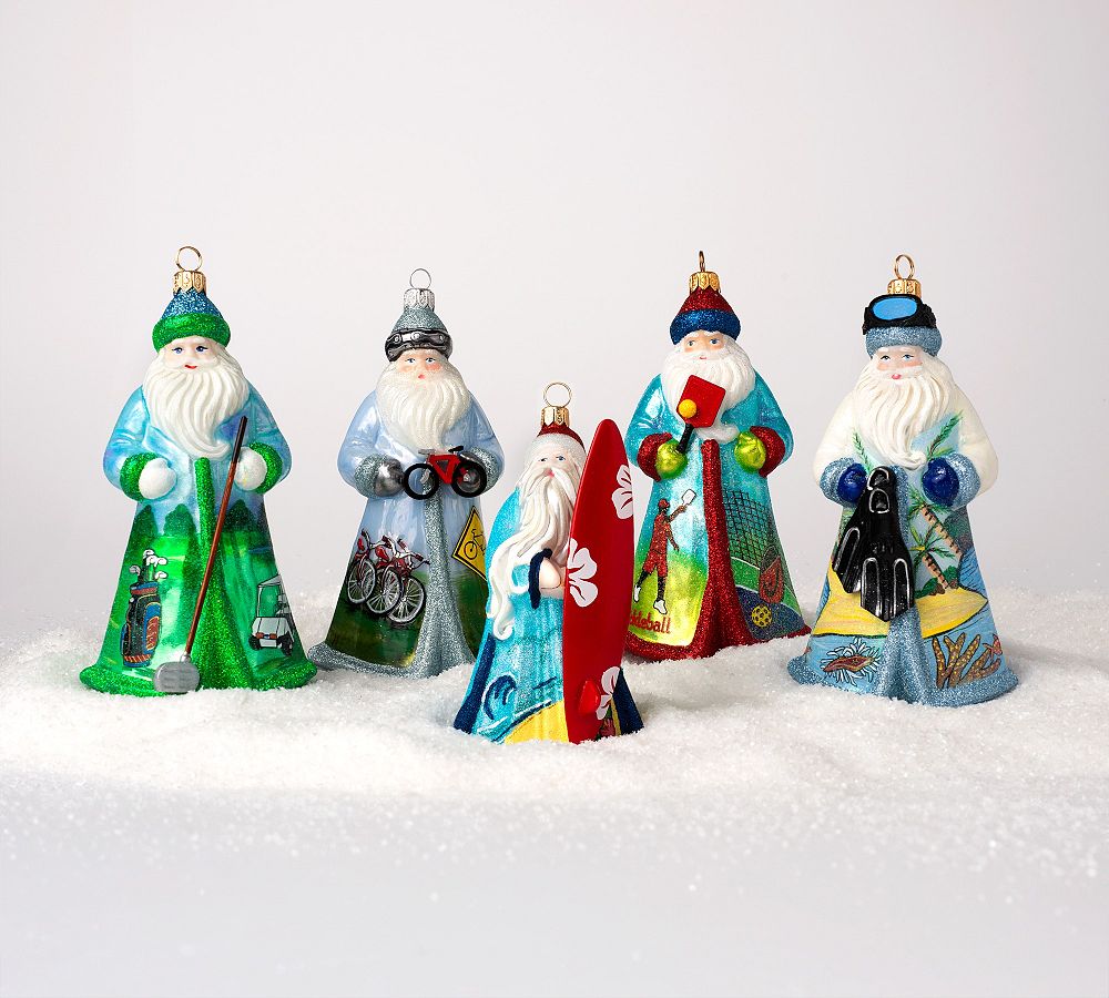 Handmade Heirloom Hobby Santa Ornaments