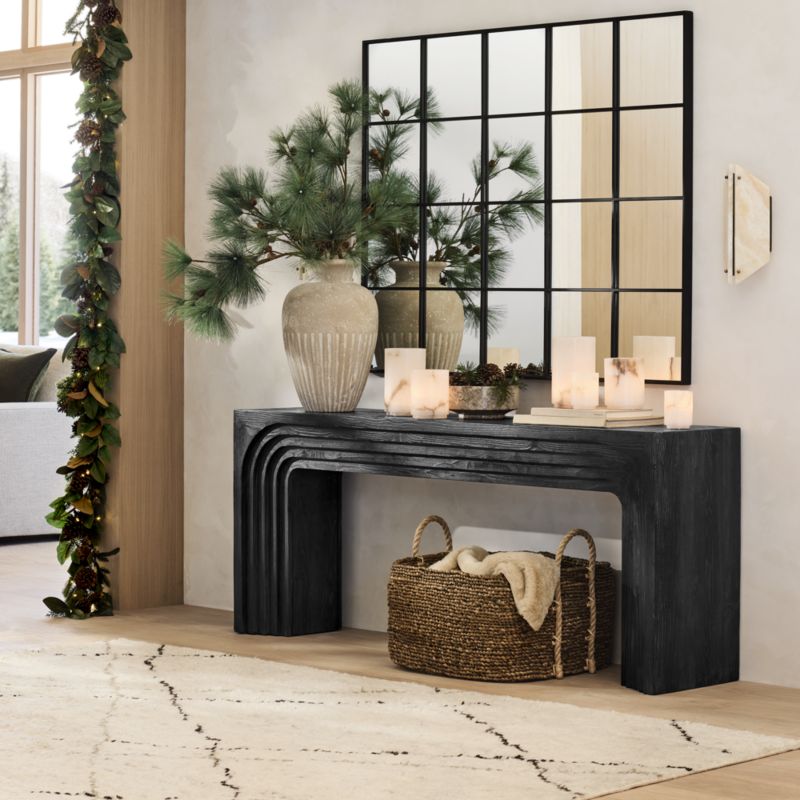 Faux Magnolia and Pinecone Pre-Lit Holiday Garland 6'