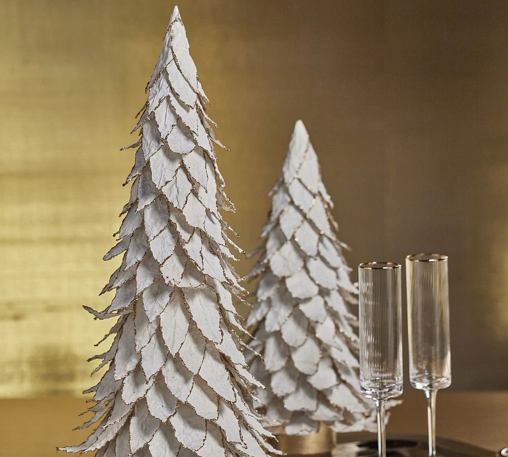 Artisan-Crafted Gilded Decorative Leaf Tree