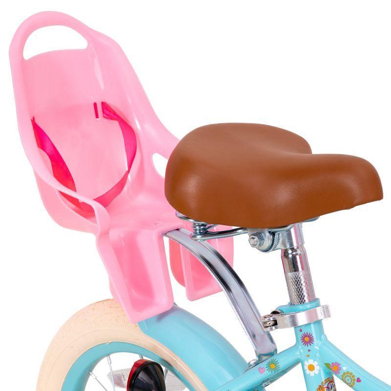 Little Daisy Kids Bike for 4 5 6 7 Years Girls with Handbrake, Children Princess Bicycle with Training Wheels Basket Streamer Toddler Cycle