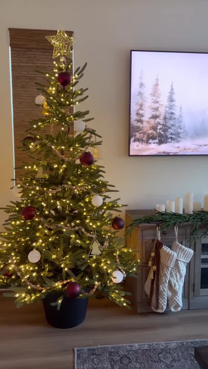 Faux Cypress Real Touch Christmas Garland 6'