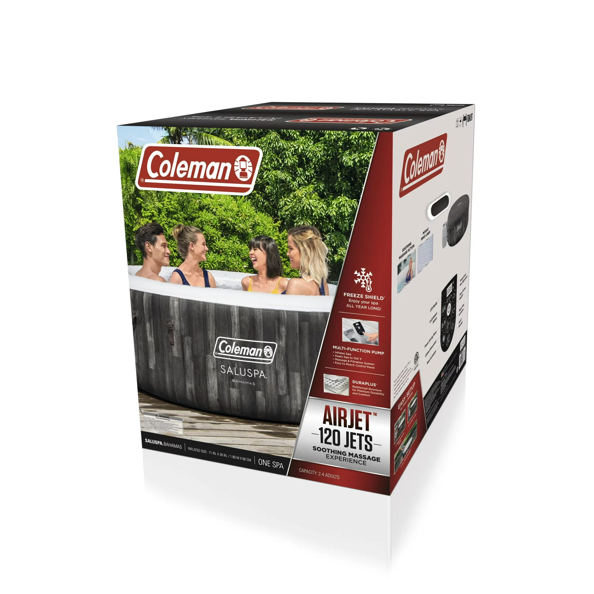 Coleman 71  x 26  Bahamas AirJet Spa Outdoor Inflatable Hot Tub