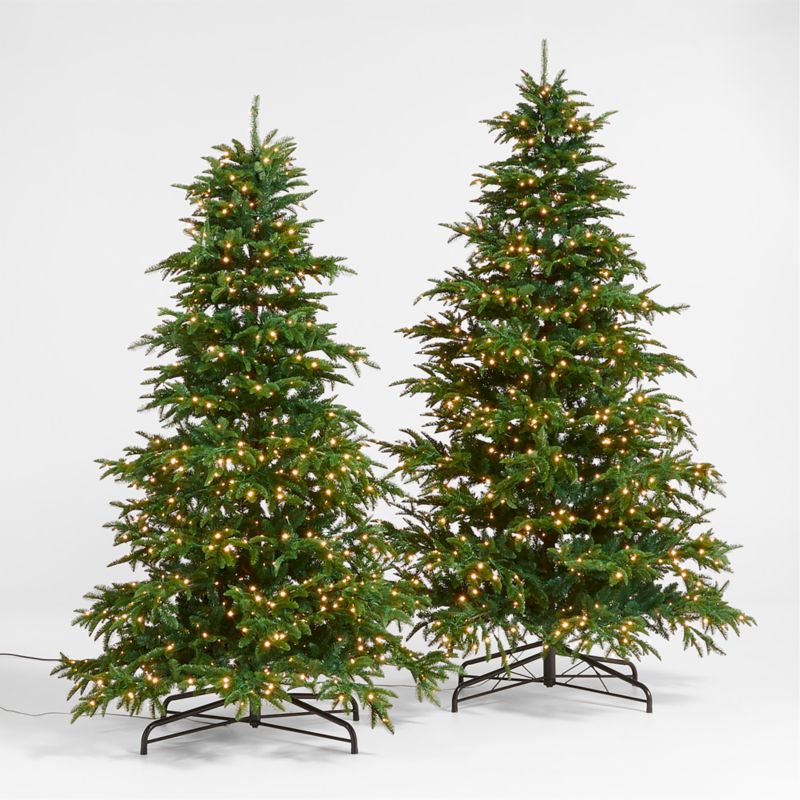 Faux Balsam Fir Pre-Lit LED Christmas Tree with White Lights 7.5'