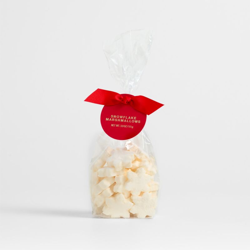 Mini White Snowflake Marshmallows