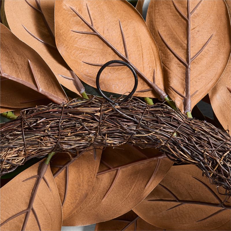 Faux Magnolia Holiday Wreath 28