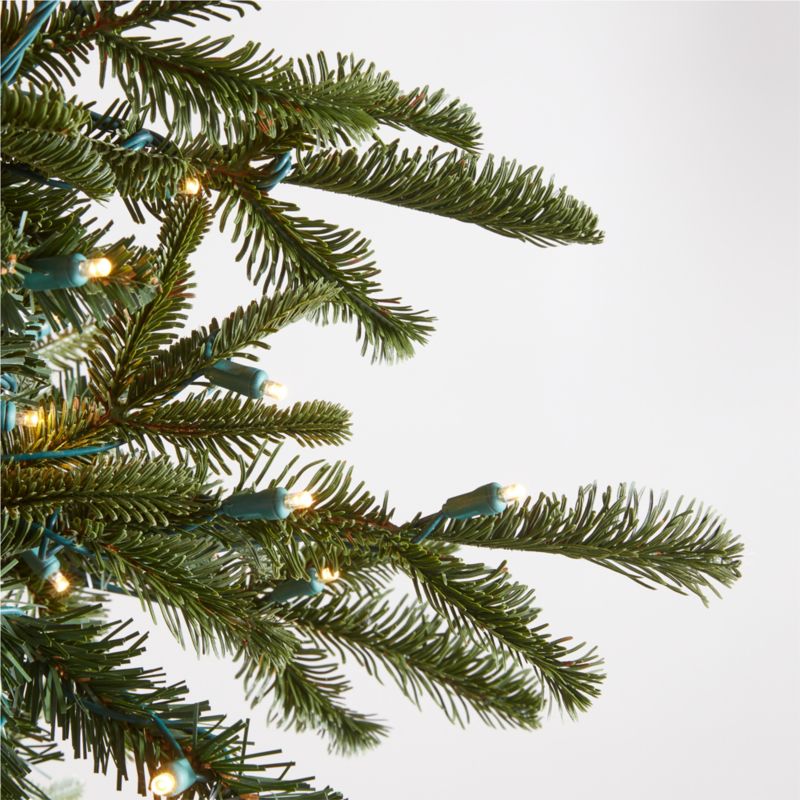 Faux Noble Fir Pre-Lit LED Christmas Tree with White Lights 7.5'