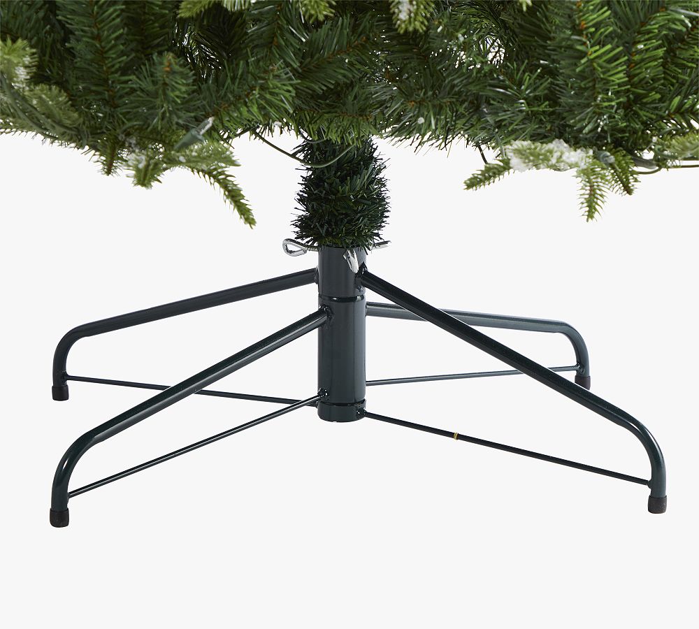 Lit Flocked Grand Teton Faux Christmas Tree