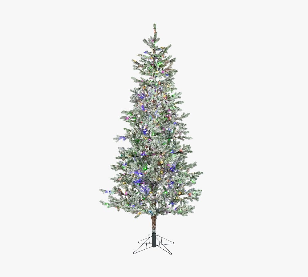 Flocked Rainer Pine Artificial Christmas Tree