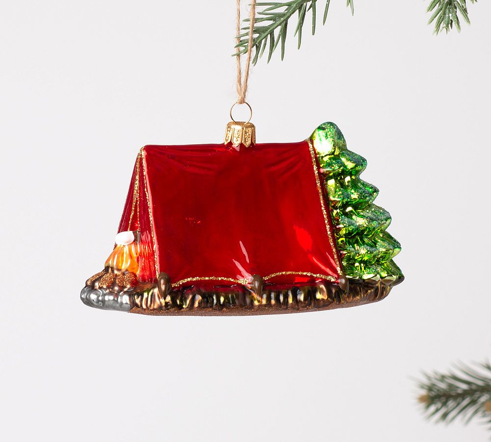 Handmade Heirloom Holiday Camping Tent Ornament