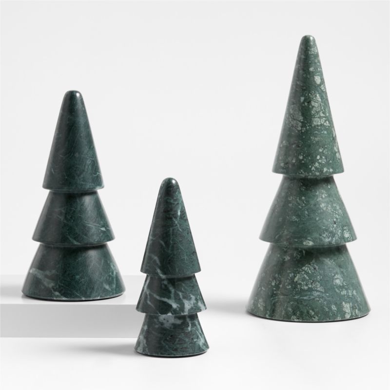 Small Green Marble Christmas Tree 7
