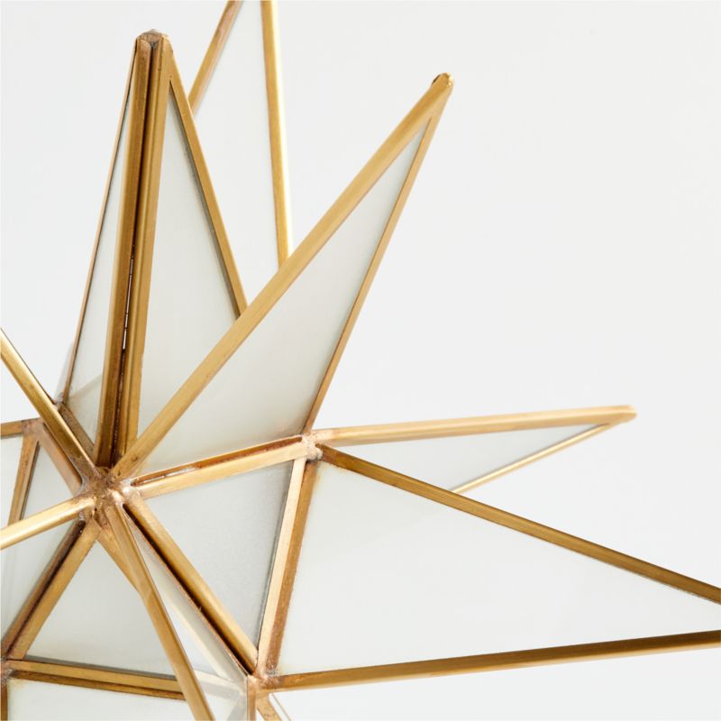 Frosted Glass Star Christmas Tree Topper