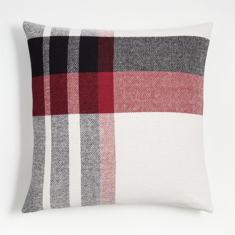 Luminous Red Organic Holiday Plaid 23