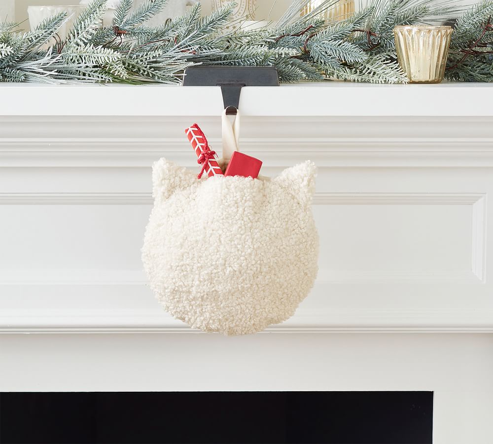 Cozy Teddy Faux Fur Cat Pet Stocking