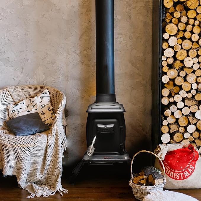 US Stove 900 Sq. ft. Cast Iron Wood Stove